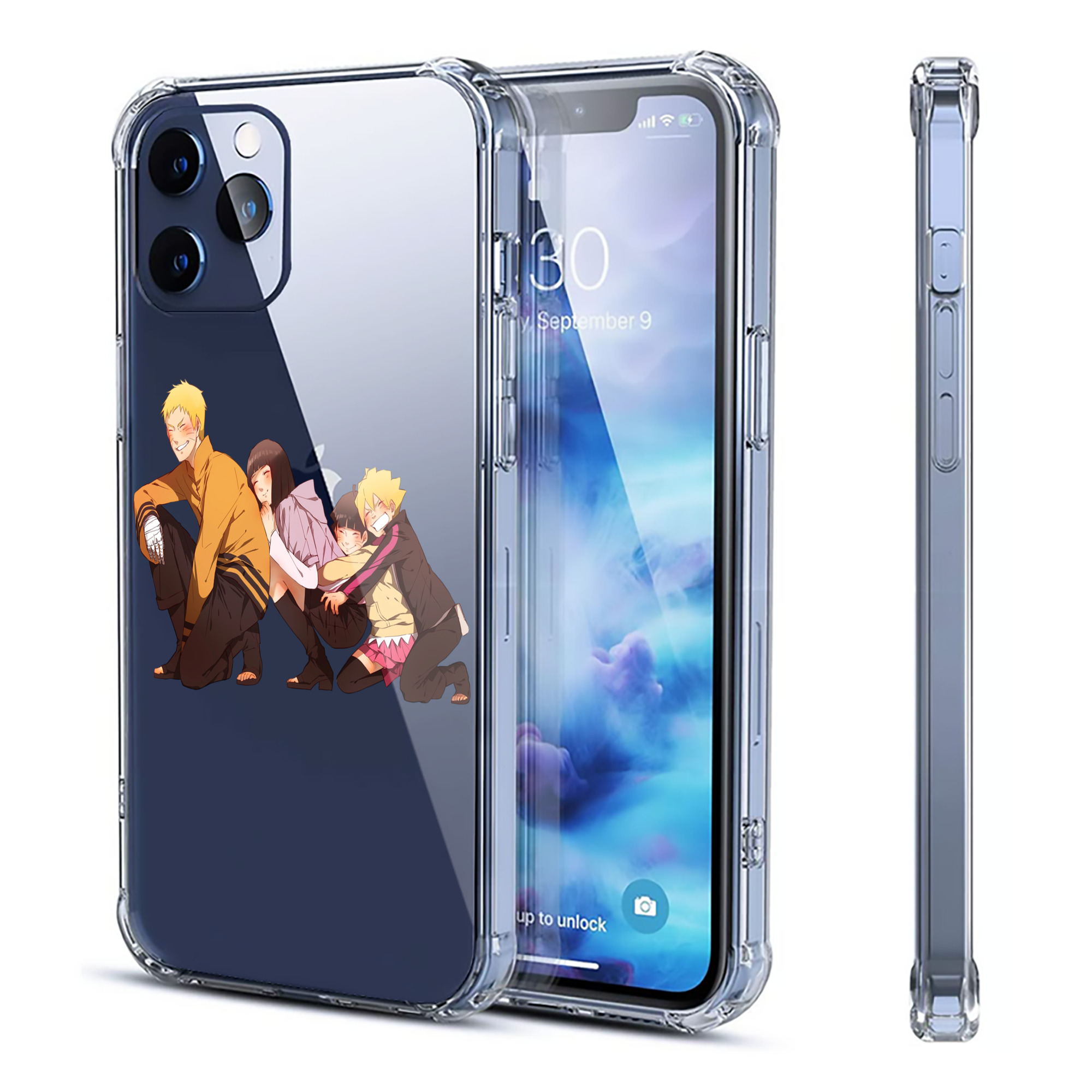 （画像用） NARUTO -ナルト- うずまき ナルト Uzumaki Naruto 【iPhone 12シリーズ対応】透明スマホケース（クリアソフトケース）
